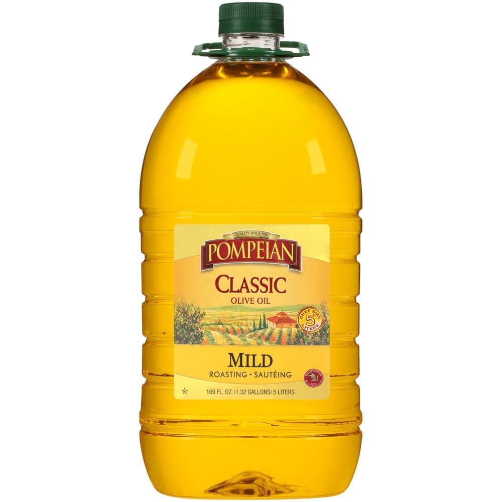 Pompeian Imported Classic Pure Mild Olive Oil (5 L) - Oils Vinegar & Shortening - Pompeian