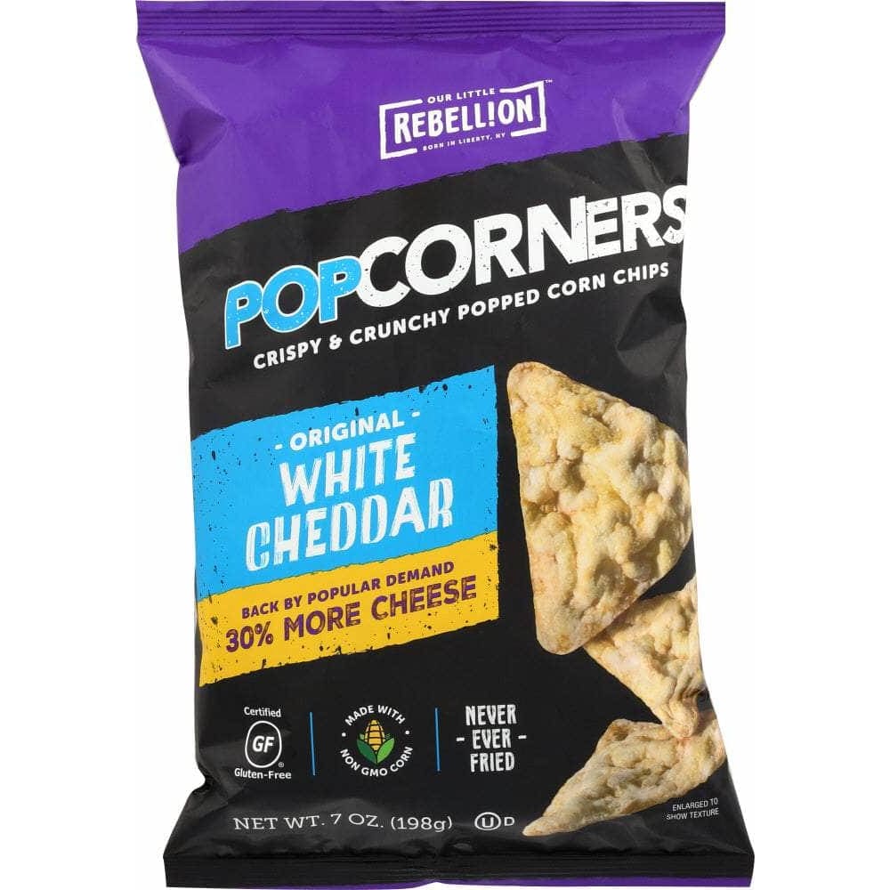 Popcorners Popcorners Corn Chips White Cheddar, 7 oz