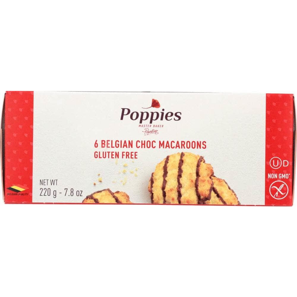 Poppies Poppies Chocolate Drizzled Gluten-Free Macaroons, 7.8 Oz