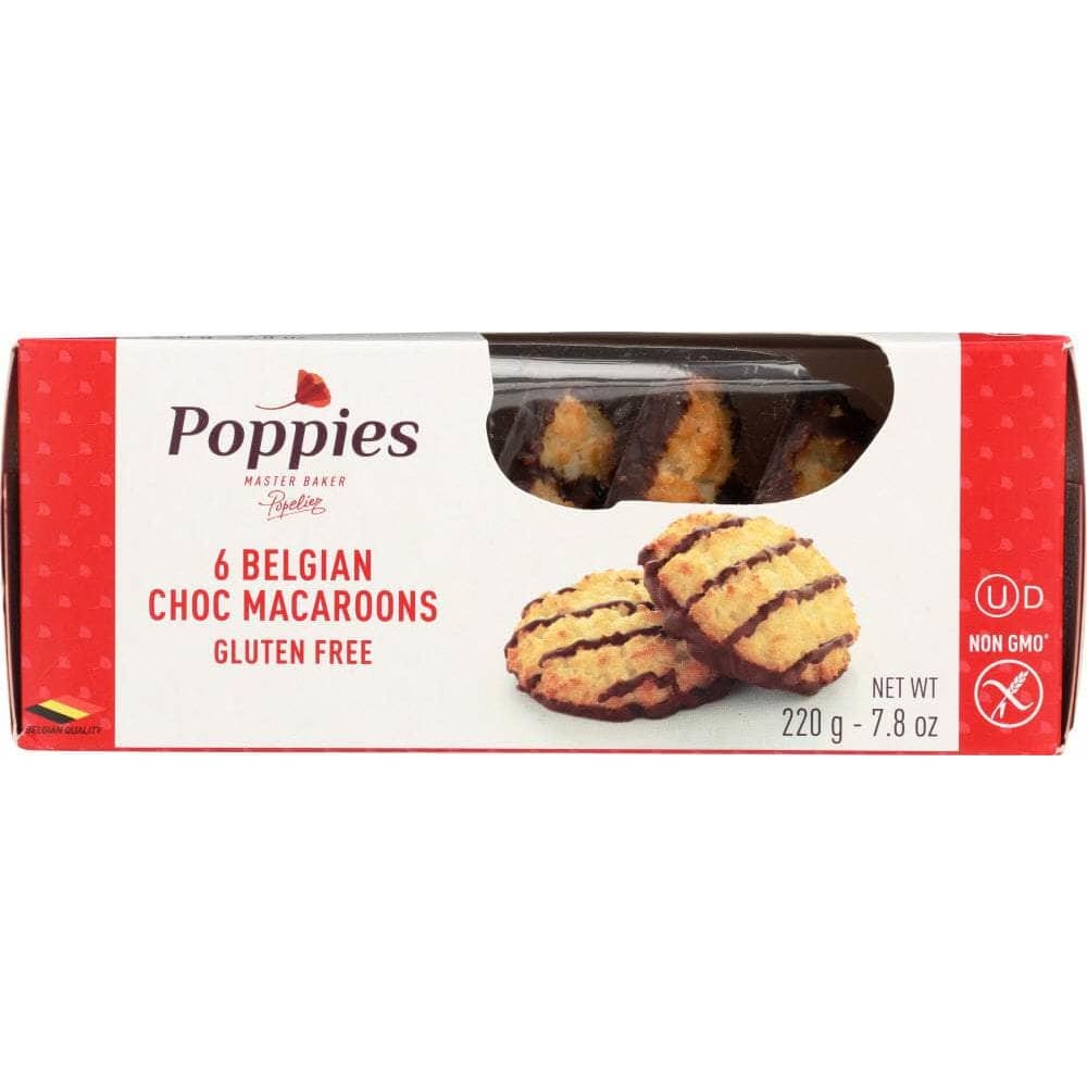 Poppies Poppies Chocolate Drizzled Gluten-Free Macaroons, 7.8 Oz