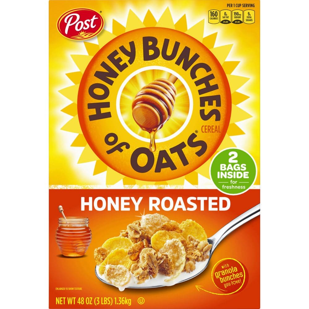 Post Honey Bunches of Oats Honey Roasted Cereal (2pk.) - Cereal & Breakfast Foods - Post Honey