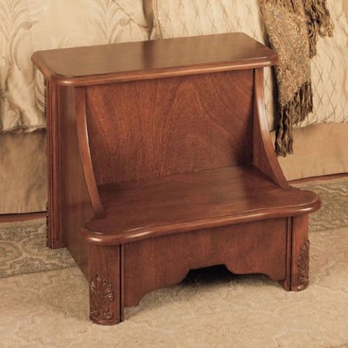 Powell Bed Step with Storage - Woodbury Mahogany - Powell