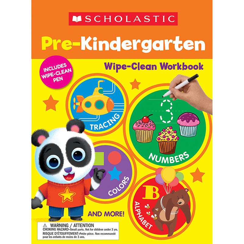 Pre-K Wipe Clean Workbook (Pack of 6) - Cross-Curriculum Resources - Scholastic Teaching Resources