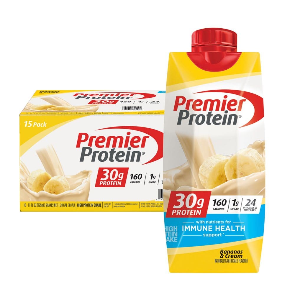 Premier Protein 30g. High Protein Shake, Bananas & Cream (11 fl. oz ...