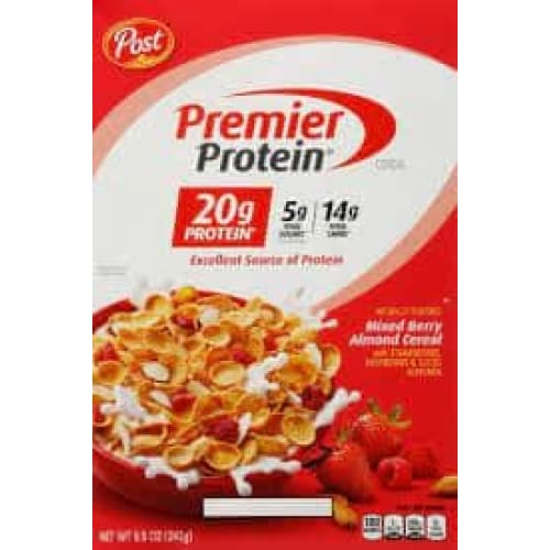 PREMIER PROTEIN Grocery > Breakfast > Breakfast Foods PREMIER PROTEIN Cereal Mixed Berry Almond, 8.5 oz