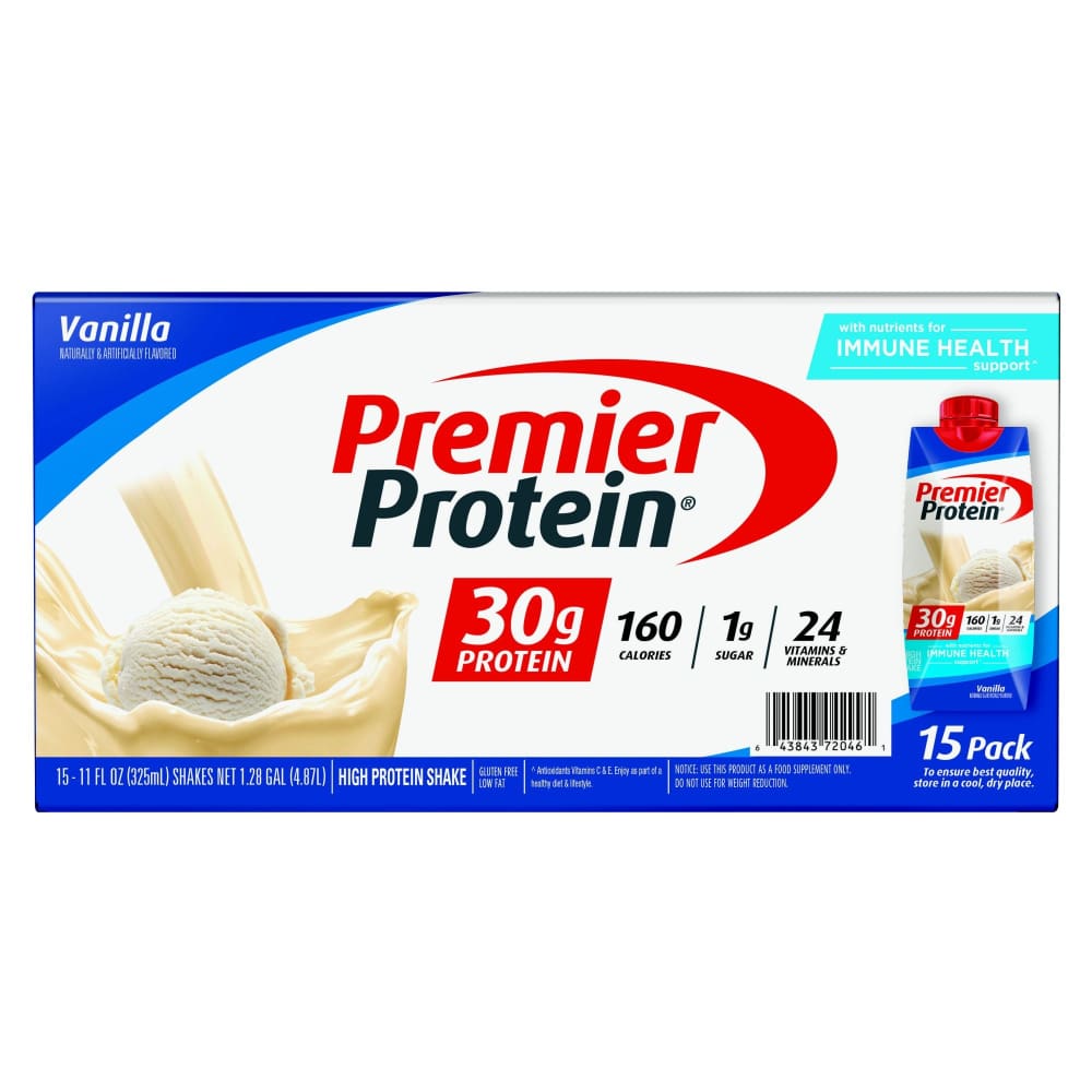 Premier Protein Vanilla Ready to Drink Shake 15 ct./11 oz. - Premier Protein