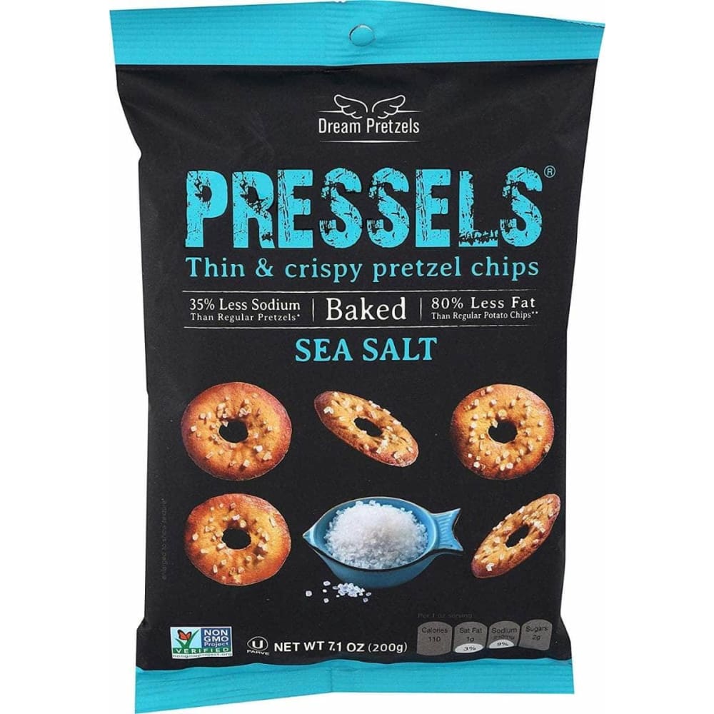 PRESSELS Grocery > Snacks > Chips PRESSELS: Original Baked Sea Salt Thin & Crispy Pretzel Chips, 7.1 oz