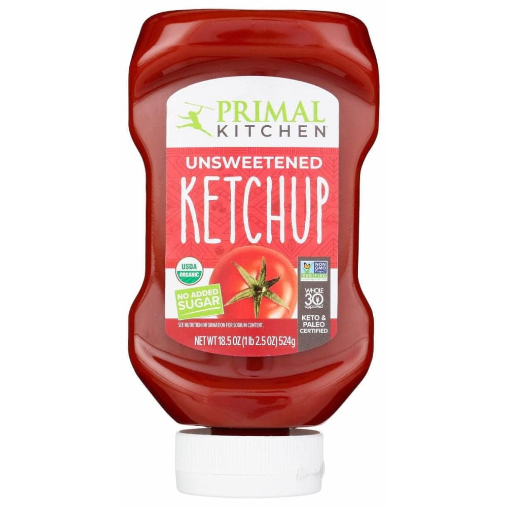 PRIMAL KITCHEN Grocery > Pantry > Condiments PRIMAL KITCHEN: Ketchup Unsweet Org Sqz, 18.5 oz