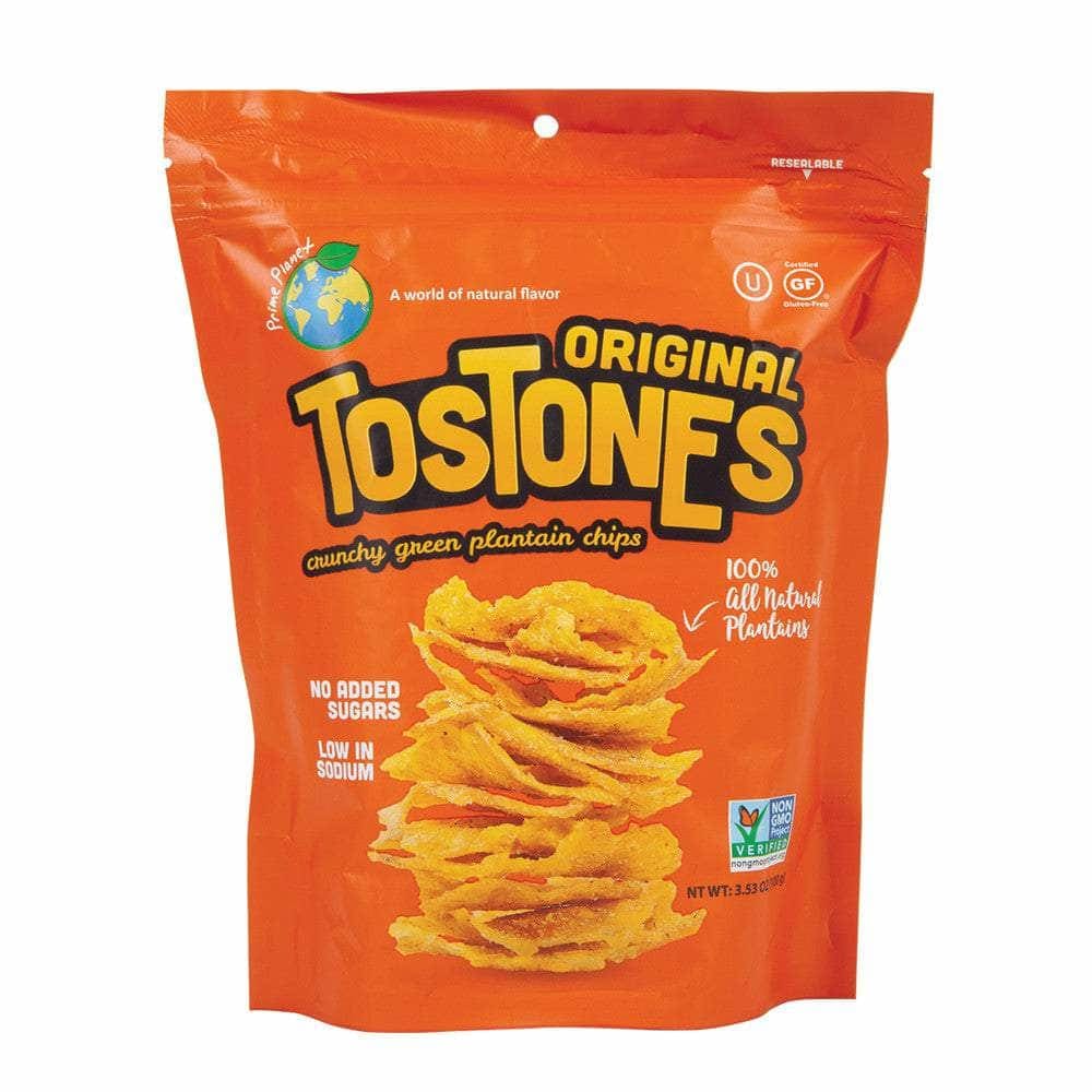 PRIME PLANET Grocery > Snacks > Chips PRIME PLANET Original Tostones Crunchy Green Plantain Chips, 3.53 oz