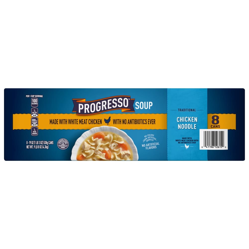 Progresso Ready-To-Serve Traditional Chicken Noodle Soup 8 pk. - Progresso