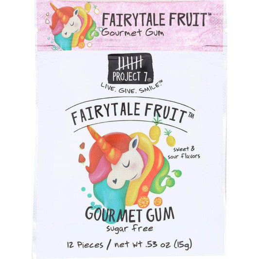 PROJECT 7 Project 7 Fairytale Fruit Gourmet Gum, 0.53 Oz