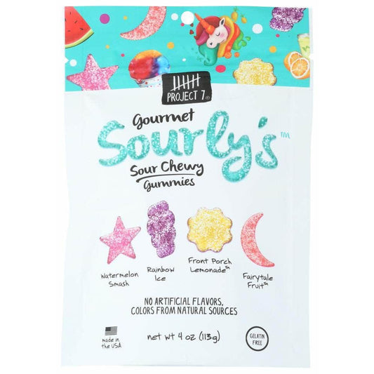 Project 7 Project 7 Sourly'S Gourmet Sour Chewy Gummies, 4 Oz