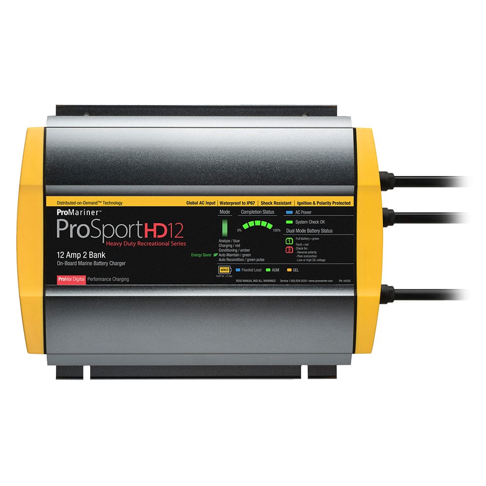 ProMariner ProSportHD 12 Global Gen 4 - 12 Amp - 2 Bank Battery Charger - Electrical | Battery Chargers - ProMariner