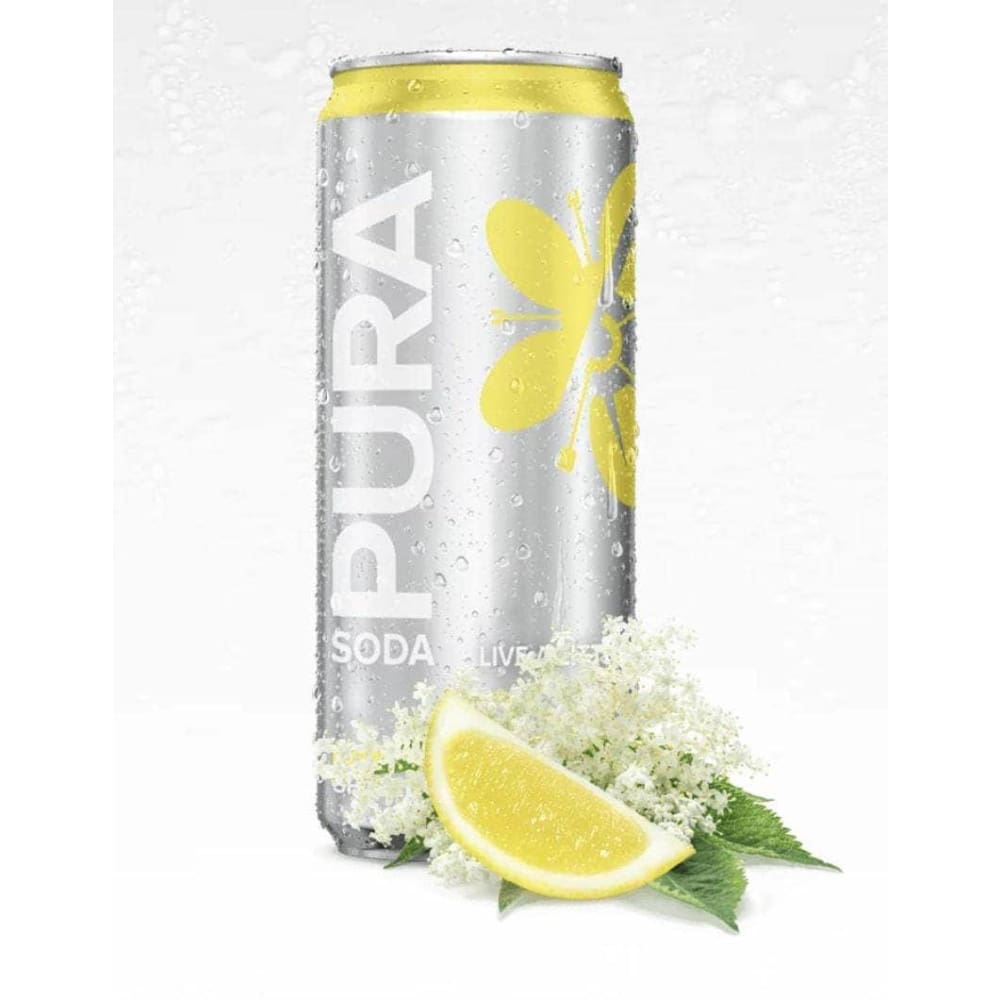 PURA SODA Pura Soda Soda Lemon Elderflwr 4Pk, 40.4 Fo