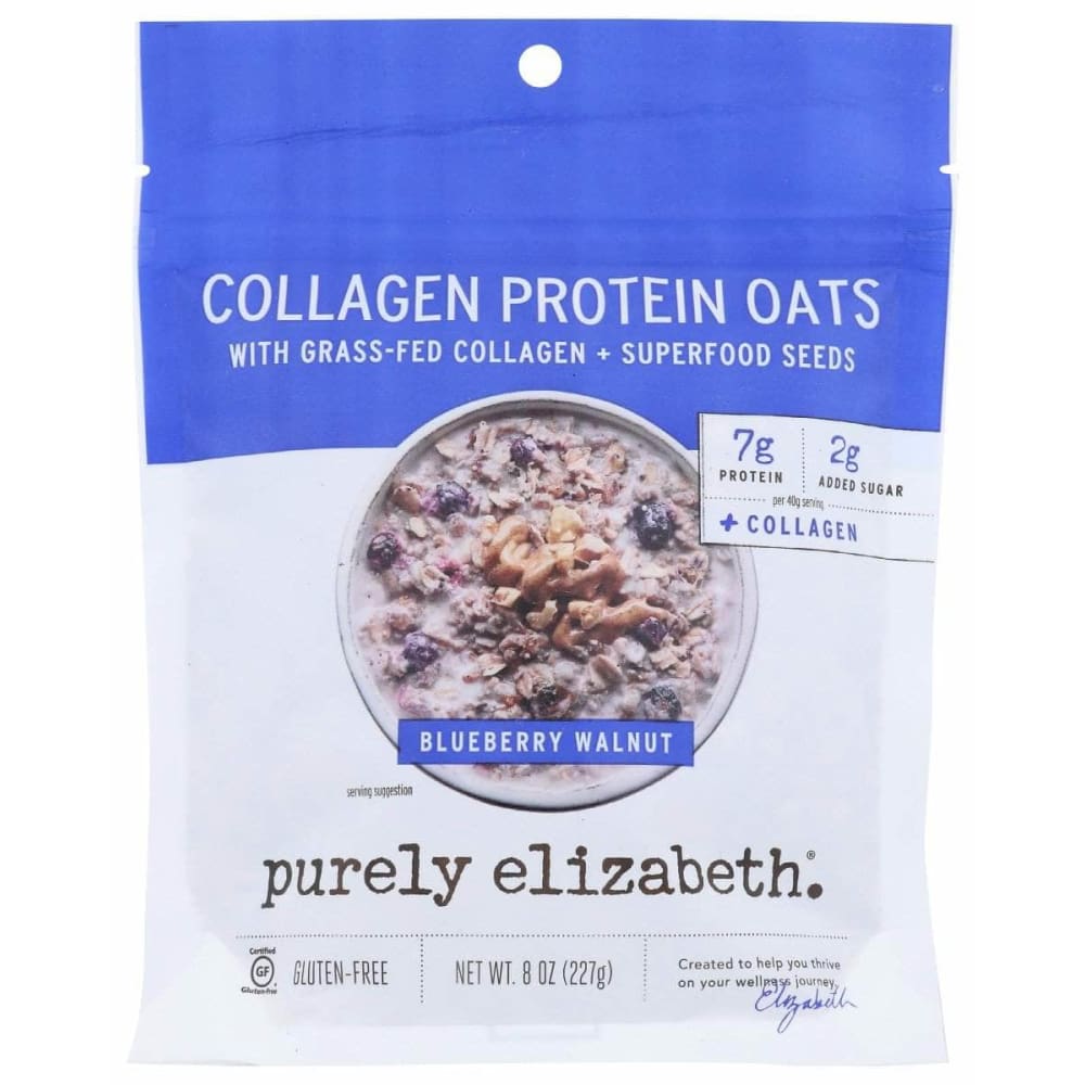 PURELY ELIZABETH Purely Elizabeth Collagen Oat Blubry Walnt, 8 Oz