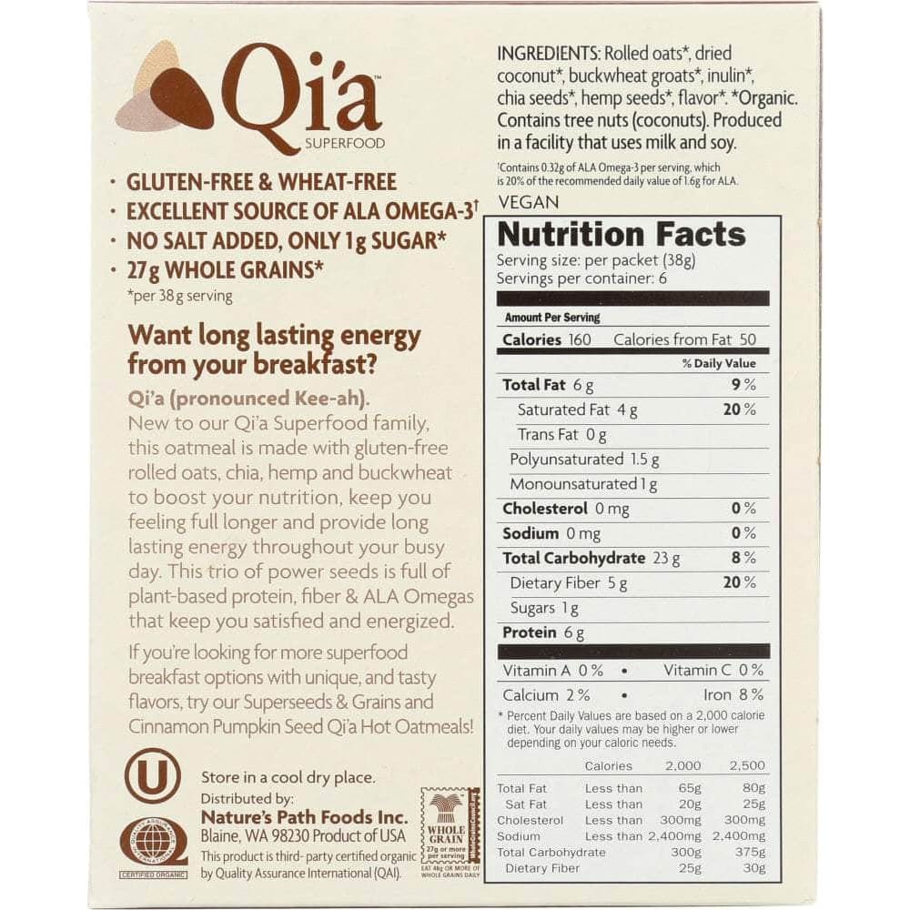 Qia Qia Creamy Coconut, 8 oz