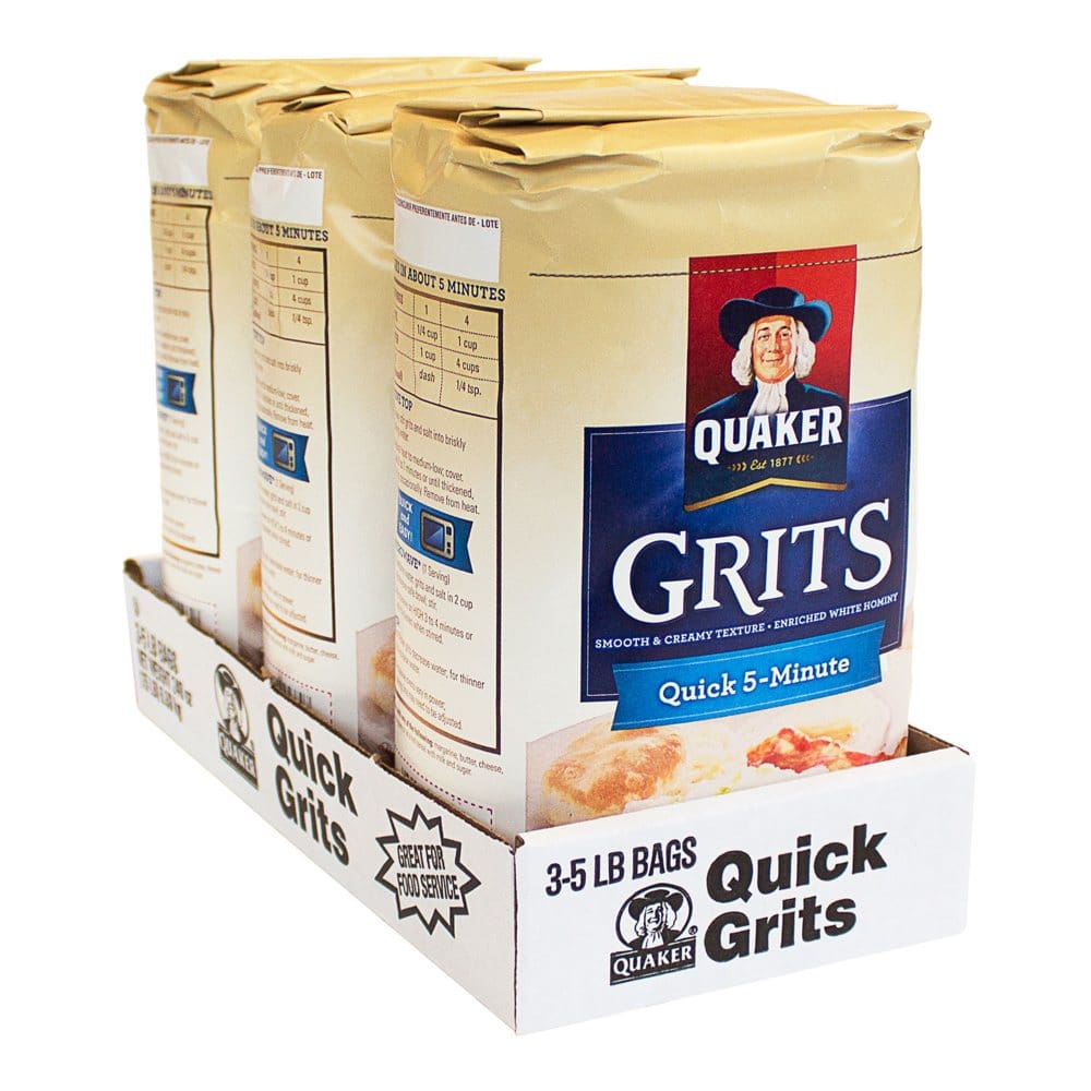 Quaker Quick 5-Minute Grits (5 lb. 3 pk.) - Cereal & Breakfast Foods - Quaker Quick