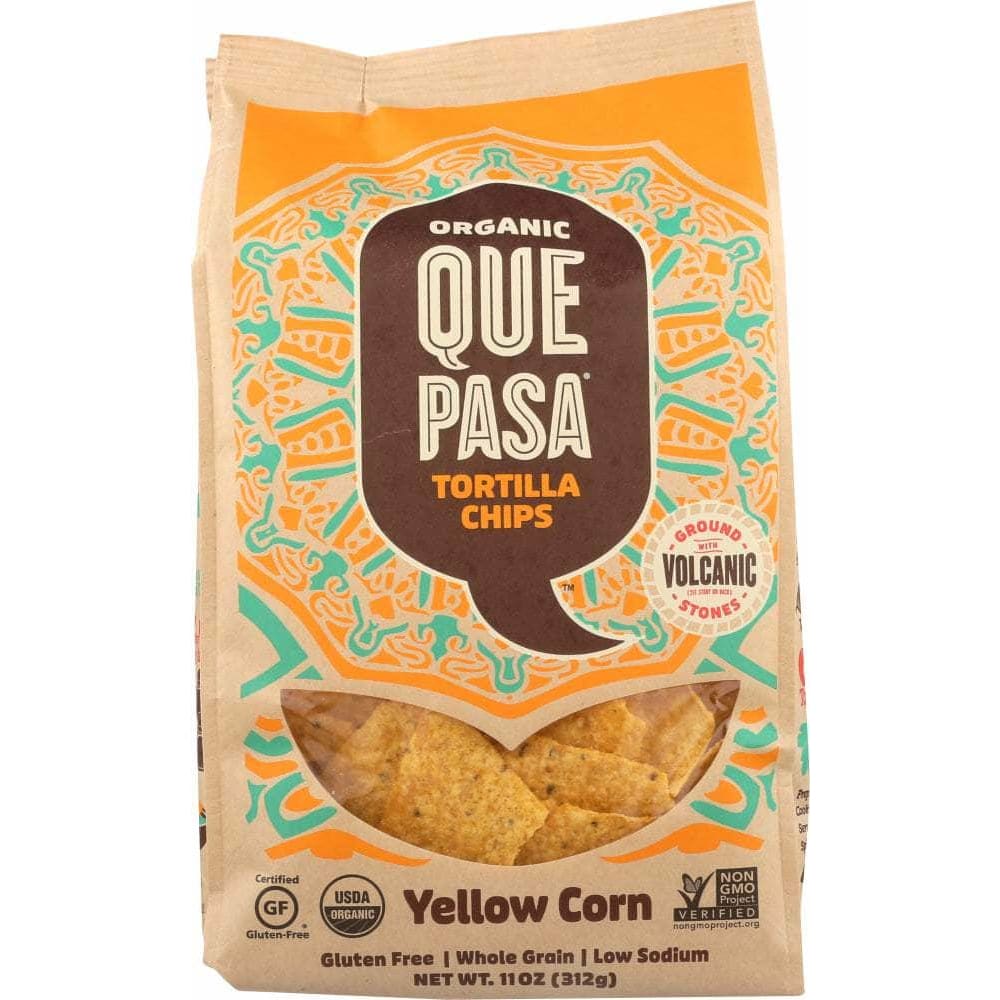 Que Pasa Que Pasa Chip Tortilla Yellow Corn Organic, 11 oz