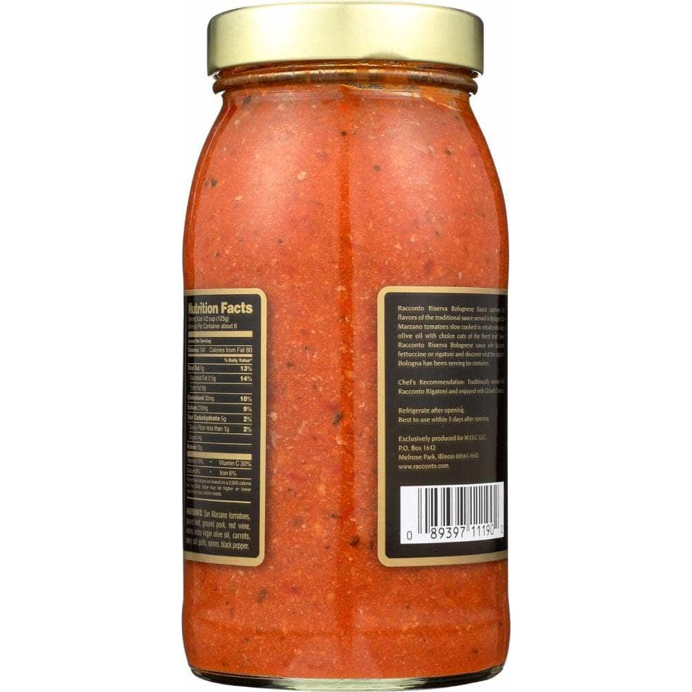 Racconto Racconto Riserva Bolognese Pasta Sauce, 24 oz