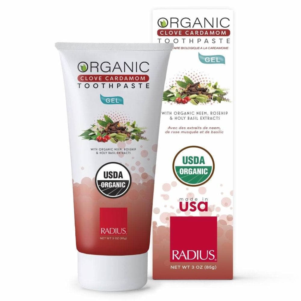 Radius Radius Organic Toothpaste Gel Clove Cardamom, 3 oz