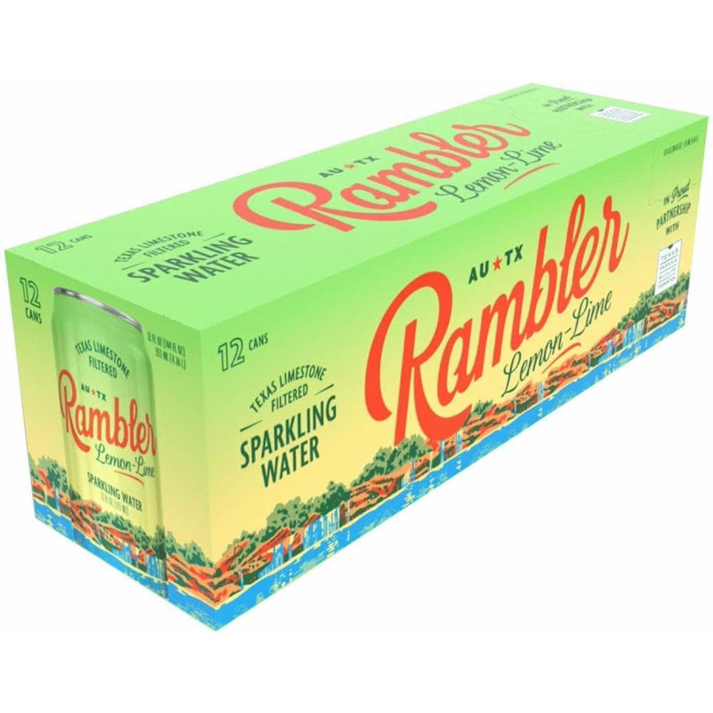 RAMBLER Rambler Water Sparkling Lemon Lime 12Pk, 144 Fo