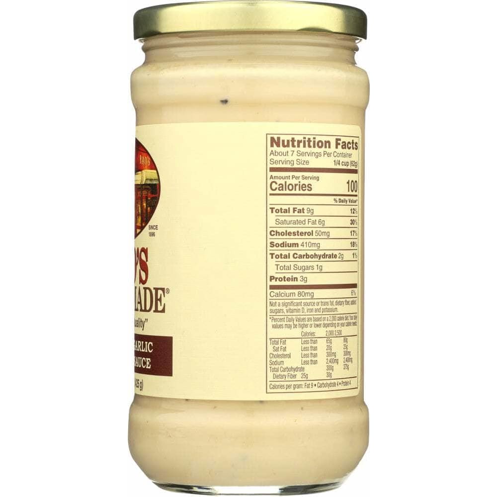 Raos Raos Roasted Garlic Alfredo Sauce, 15 oz