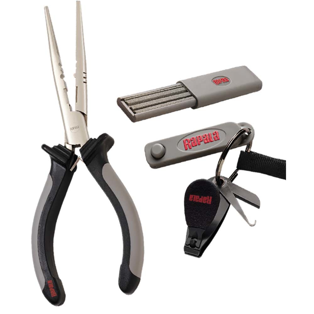 Rapala Combo Pack - Pliers Clipper Punch & Sharpener - Hunting & Fishing | Tools - Rapala