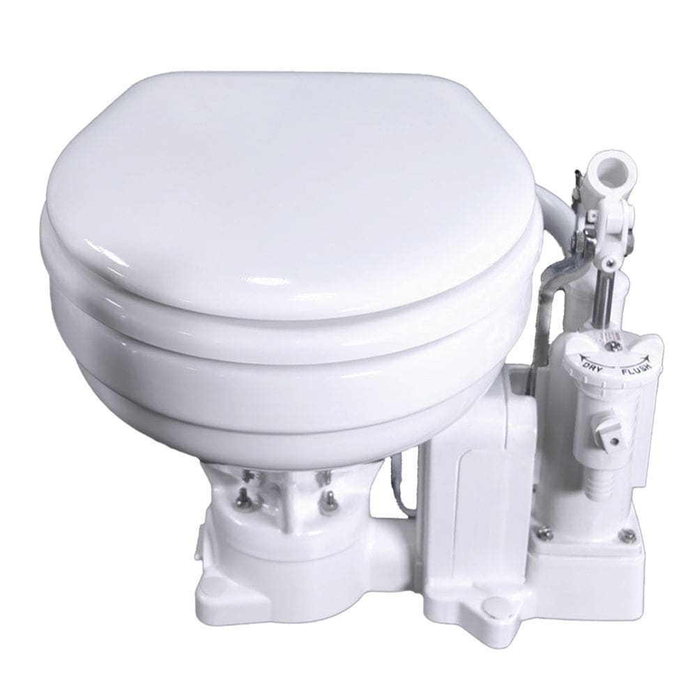 Raritan PH PowerFlush Electric/ Manual Toilet - Marine Size - 12v - White - Marine Plumbing & Ventilation | Marine Sanitation - Raritan