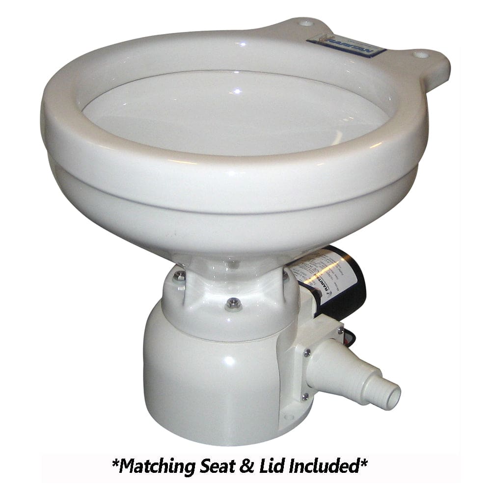 Raritan Sea Era Toilet - Marine Size - Remote Intake Pump - Straight & 90° Discharge - Smart Toilet Control - 12v - Marine Plumbing &