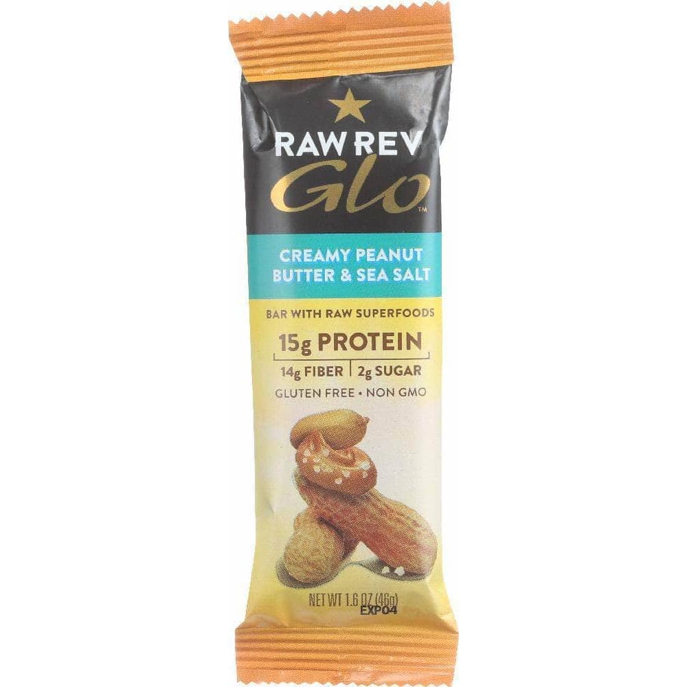 Raw Rev Raw Revolution Bar Creamy Peanut Butter & Sea Salt, 1.6 oz