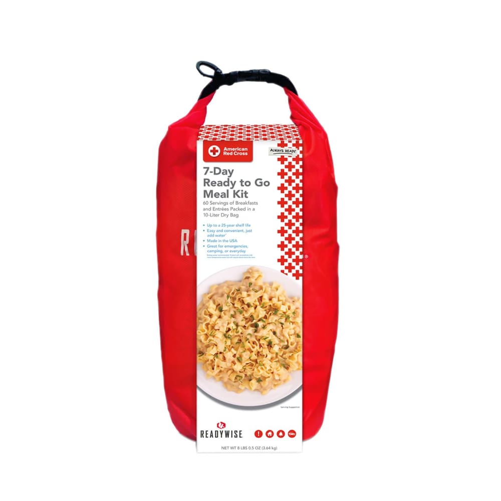 ReadyWise American Red Cross 7 Day Ready to Go Meal Kit with Dry Bag - ReadyWise