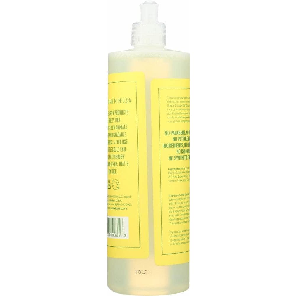 Rebel Green Rebel Green Dish Soap Peppermint Lemon, 16 oz