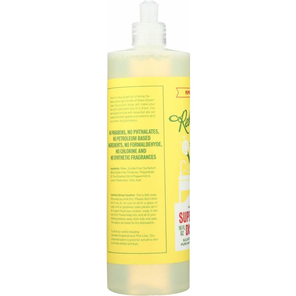 Rebel Green Rebel Green Dish Soap Peppermint Lemon, 16 oz