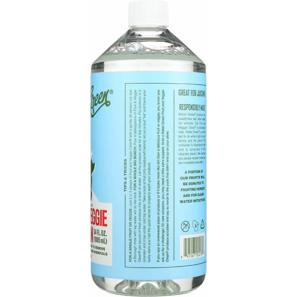 Rebel Green Rebel Green Fruit and Veggie Clean Refill, 34 oz