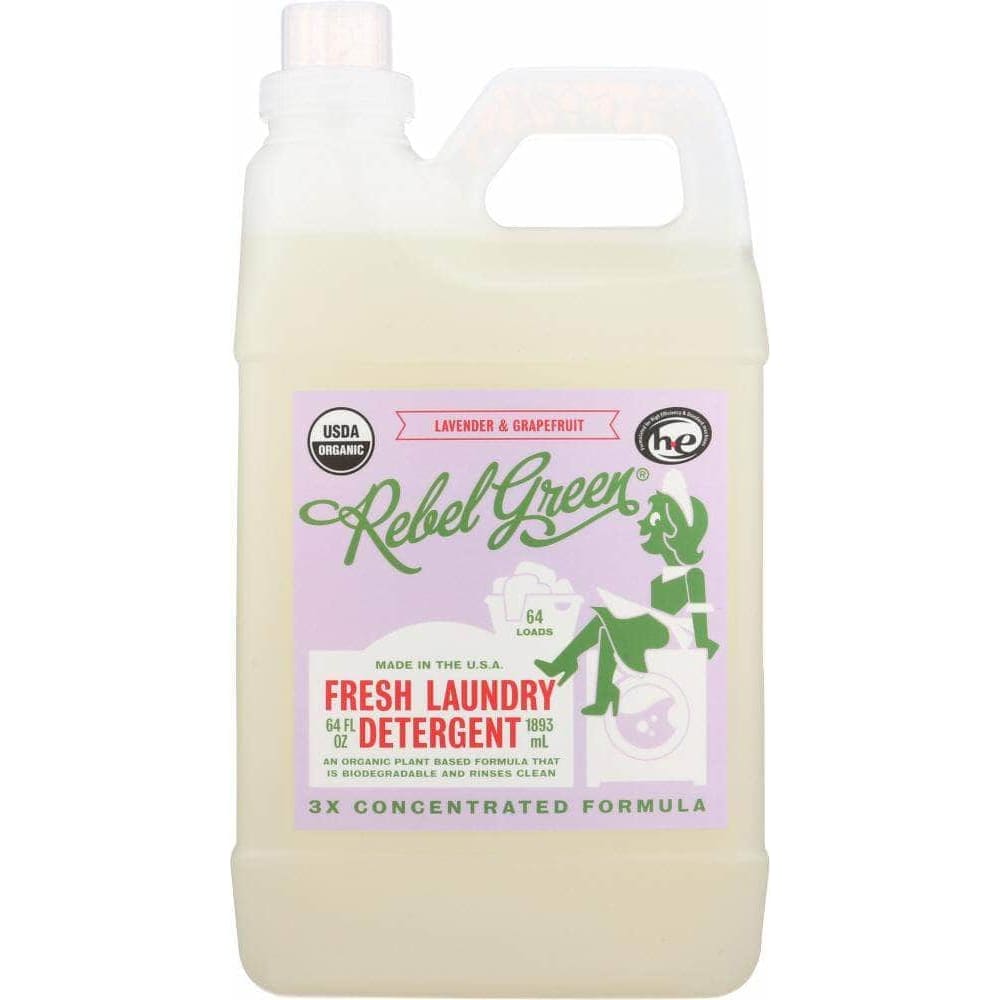 Rebel Green Rebel Green Laundry Detergent Lavender Grapefruit, 64 oz