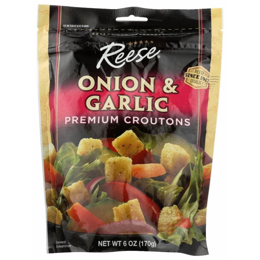 REESE Grocery > Pantry > Condiments REESE: Crouton Onion & Garlic, 6 oz