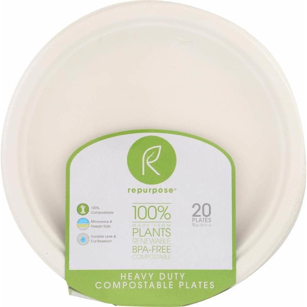 Repurpose Repurpose Compostable 9 Inch Plates, 20 count