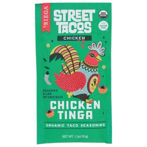 RIEGA Grocery > Cooking & Baking > Seasonings RIEGA: Organic Chicken Tinga Taco Seasoning, 1.1 oz