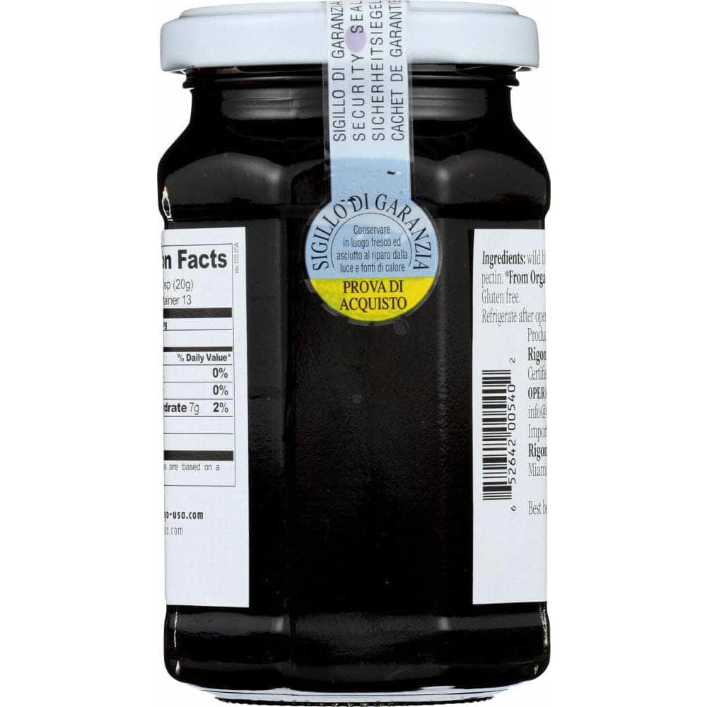 Rigoni Rigoni Fiordifrutta Organic Fruit Spread Wild Blueberry, 8.82 oz