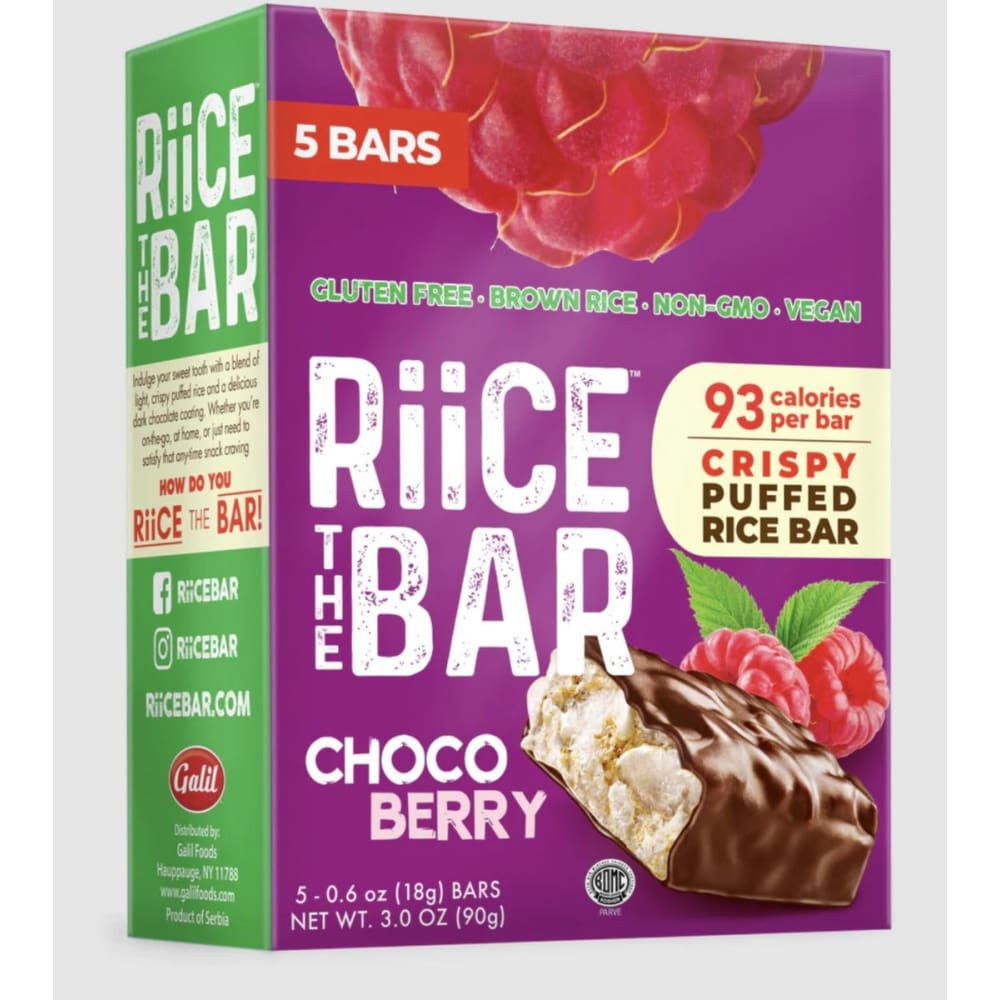 RIICE: Bar Choco Berry 3 oz - Grocery > Snacks > Cookies > Bars Granola & Snack - Riice