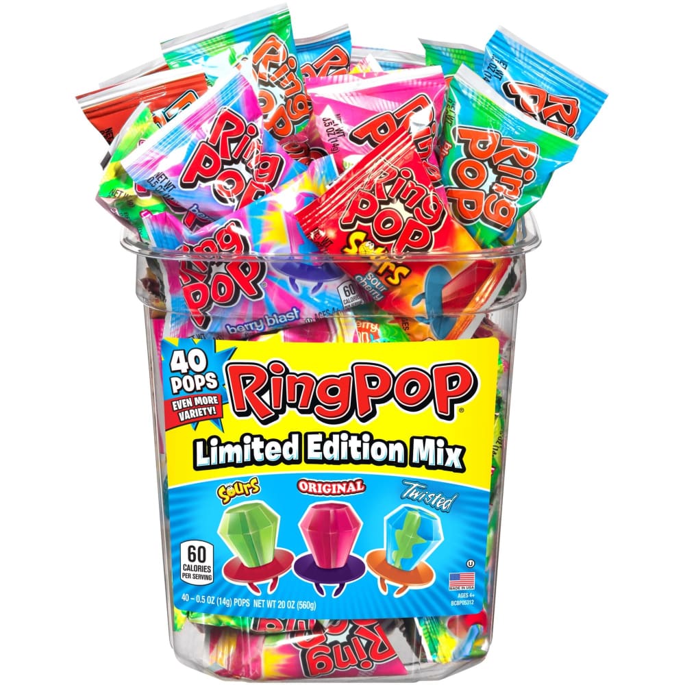 Ring Pops Variety Box 40 ct. - TOPPS