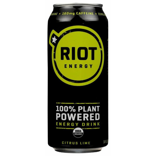 RIOT ENERGY Riot Energy Drink Citrus Lime Energy, 16 Fo