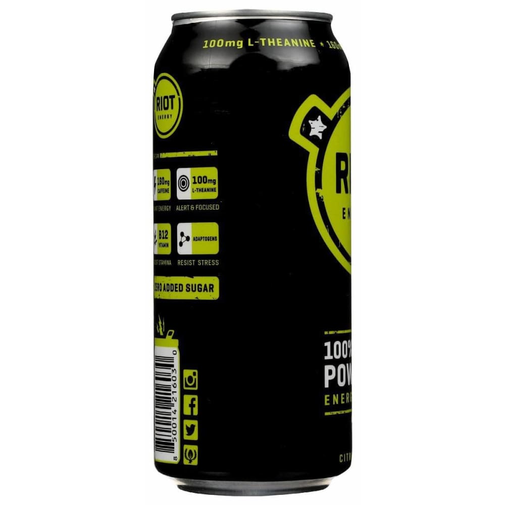 RIOT ENERGY Riot Energy Drink Citrus Lime Energy, 16 Fo