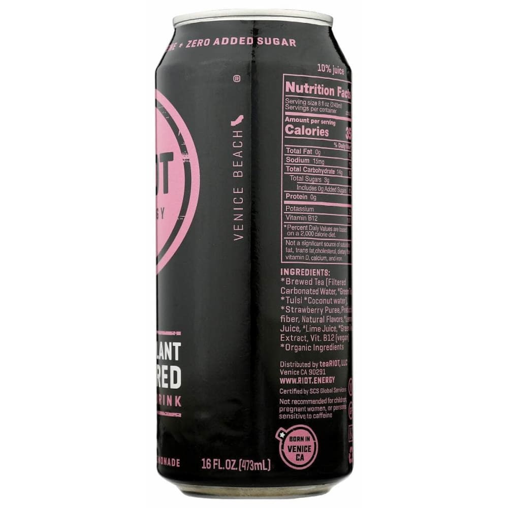 RIOT ENERGY Grocery > Beverages > Energy Drinks RIOT ENERGY: Drink Strwby Lmnade Enrgy, 16 FO