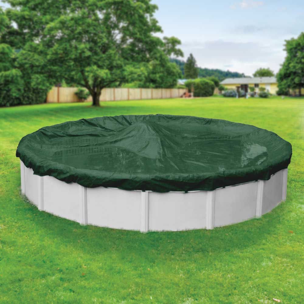 Robelle Dura-Guard 12’ Aboveground Pool Winter Cover - Green - Robelle