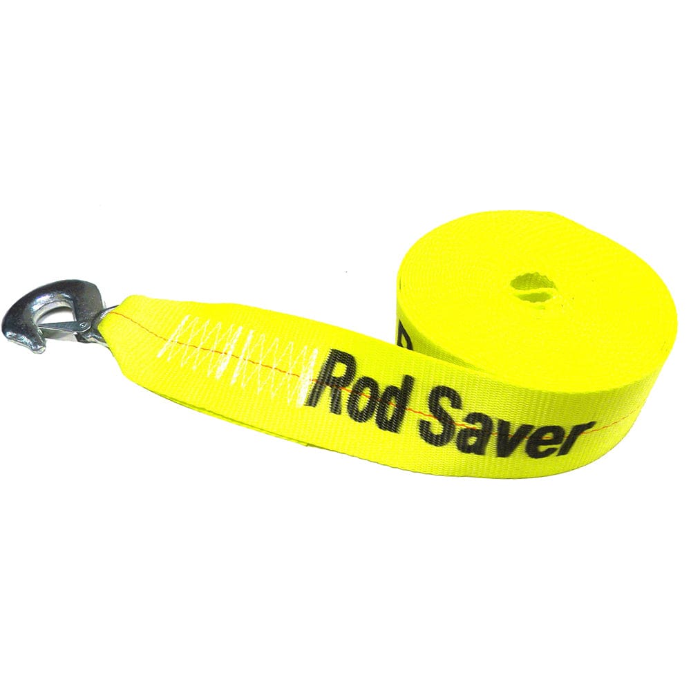 Rod Saver Heavy-Duty Winch Strap Replacement - Yellow - 3 x 20’ - Trailering | Winch Straps & Cables - Rod Saver