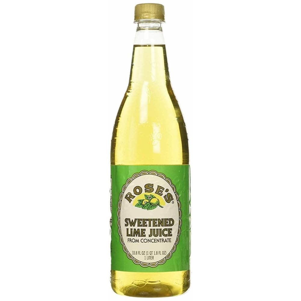 Roses Roses Sweetened Lime Juice Plastic Bottle, 33.8 oz