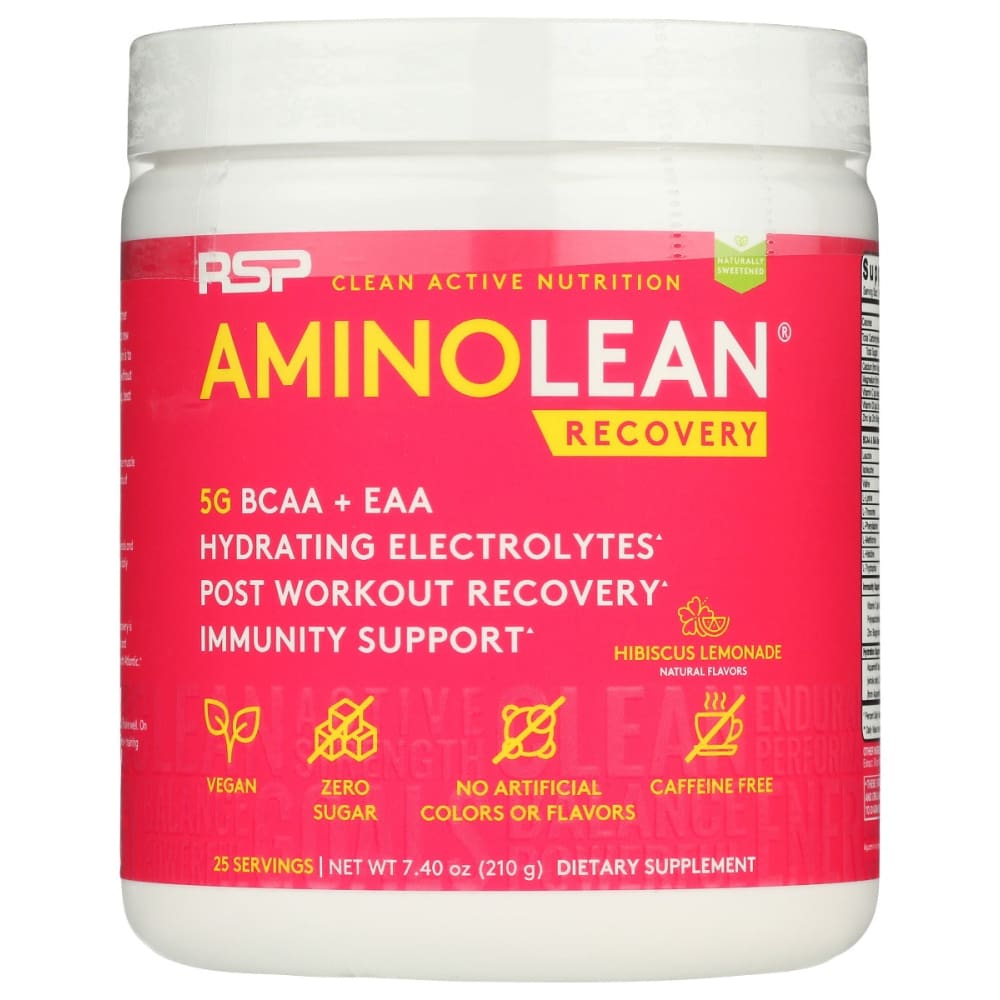 RSP NUTRITION: Hibiscus Lemonade Aminolean Recovery 210 gm - Vitamins & Supplements > Sports Nutrition - RSP NUTRITION