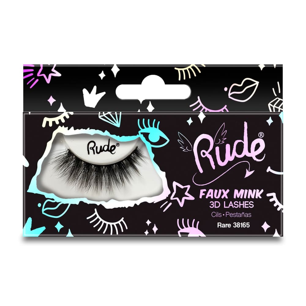 RUDE Faux Mink 3D Lashes - RUDE