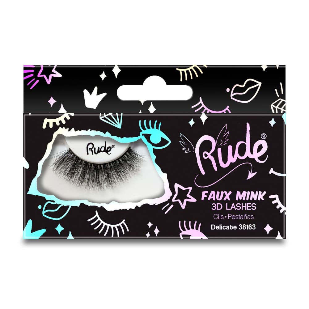 RUDE Faux Mink 3D Lashes - RUDE